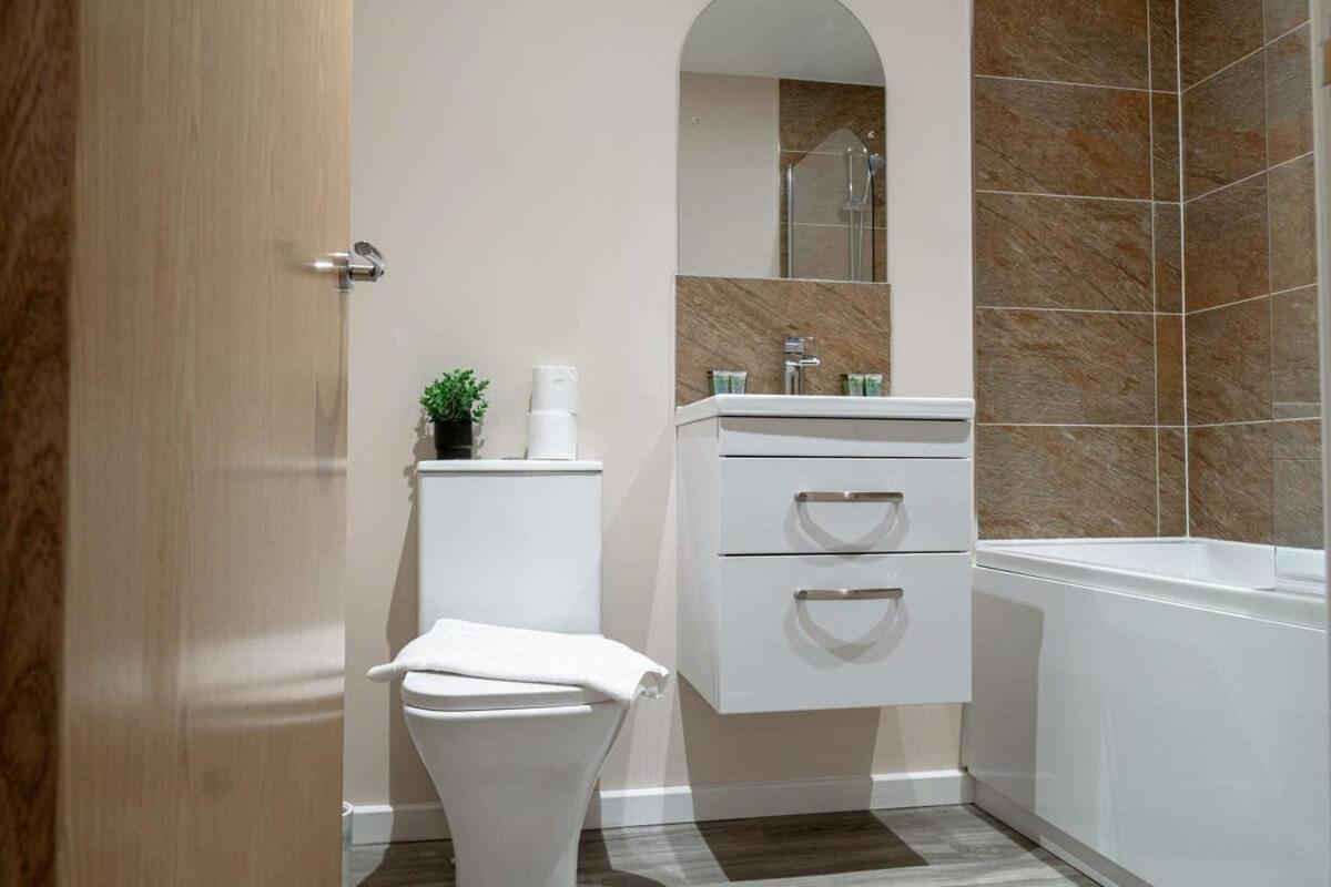 Modern 1 Bedroom Apartment In Manchester Luaran gambar